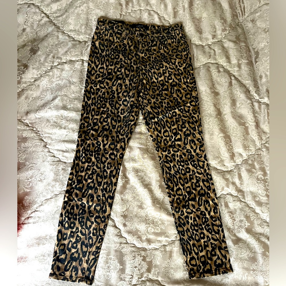 J Brand Leopard Print Jeans
